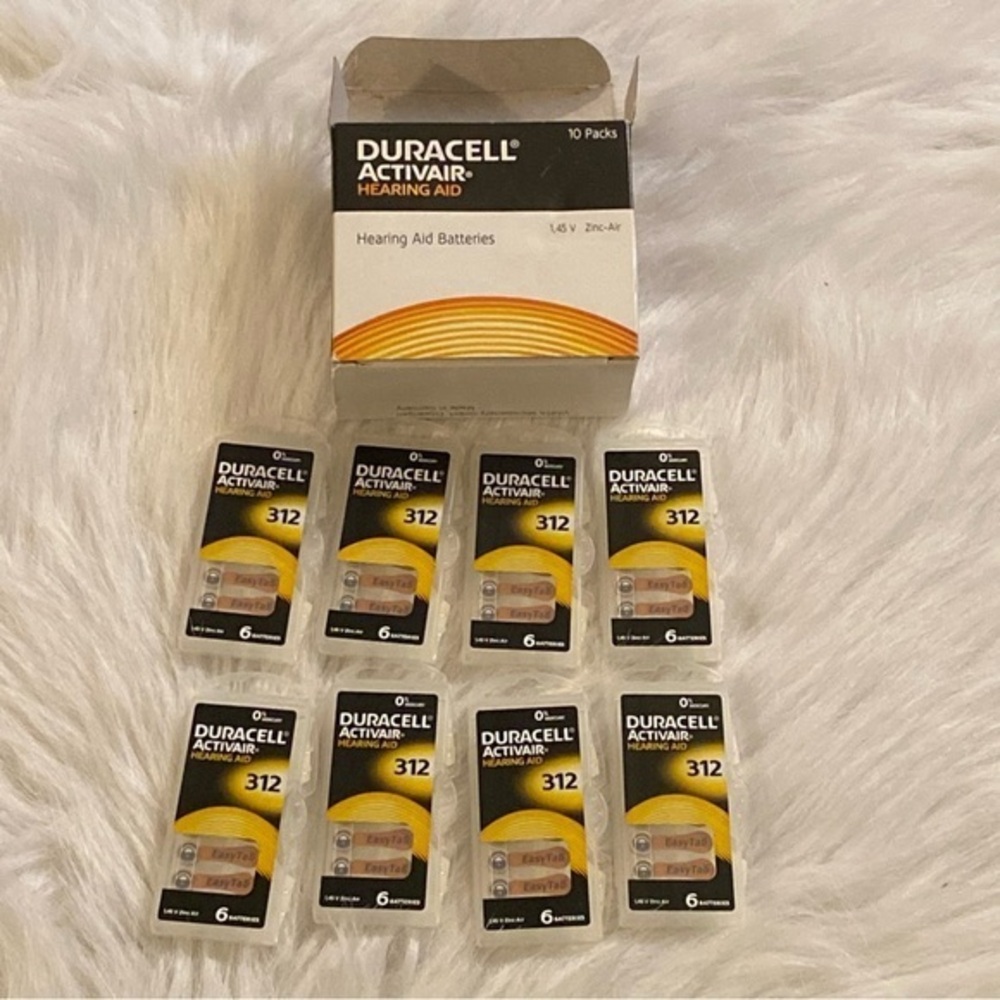 Hearing Aid Batteries 8 Single Packs 1.45V Duracell